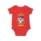 My First Halloween Ghost Print Baby Romper - RED - New Born (Chest 14")