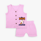 My First Halloween Trick Or Treat Print Baby Jabla Set - BABY PINK - 0 - 3 Months Old (Chest 9.8")
