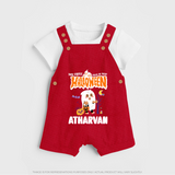 My First Halloween Trick Or Treat Print Baby Dungaree - RED - 0 - 5 Months Old (Chest 18")