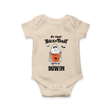 My First Halloween Theme Print Baby Romper - IVORY - New Born (Chest 14")