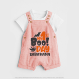 My First Boo Day Print Baby Dungaree - PEACH - 0 - 5 Months Old (Chest 18")