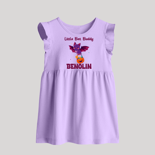 Little Bat Buddy Baby Frock | Custom Baby Frock for Spooky Fun