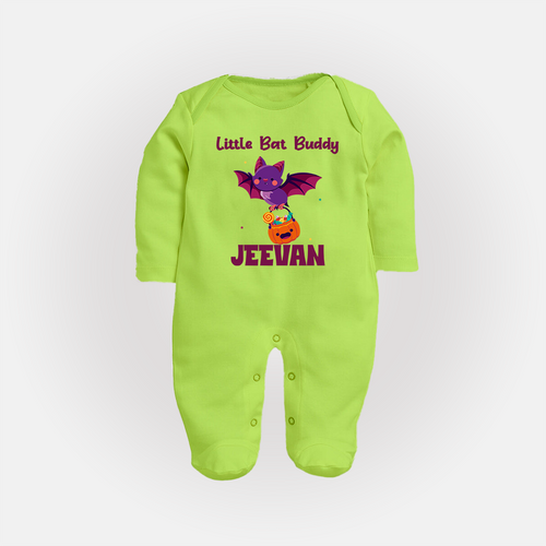 Little Bat Buddy Sleep Suit | Custom Baby Sleep Suit for Spooky Fun