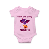 Little Bat Buddy Print Baby Romper - BABY PINK - New Born (Chest 14")