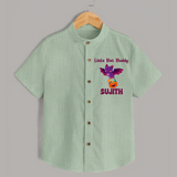 Little Bat Buddy Print Baby Kids Shirt - MINT GREEN - 0 - 6 Months Old (Chest 23")