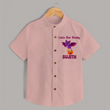 Little Bat Buddy Print Baby Kids Shirt - PEACH - 0 - 6 Months Old (Chest 23")