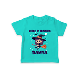 Witch In Training Print Baby Tshirt - TEAL - 0-5 Months Old (Chest 17")
