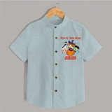 Trick Or Treat Camp Print Baby Kids Shirt - ARCTIC BLUE - 0 - 6 Months Old (Chest 23")