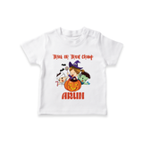 Trick Or Treat Camp Print Baby Tshirt - WHITE - 0-5 Months Old (Chest 17")