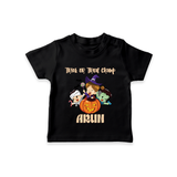 Trick Or Treat Camp Print Baby Tshirt - BLACK - 0-5 Months Old (Chest 17")