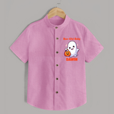 Boo-tiful Ghost Print Baby Kids Shirt - BABY PINK - 0 - 6 Months Old (Chest 23")