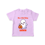 Boo-tiful Ghost Print Baby Tshirt - LILAC - 0-5 Months Old (Chest 17")