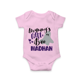 Mommy's Little Boo Ghost Print Baby Romper - BABY PINK - New Born (Chest 14")
