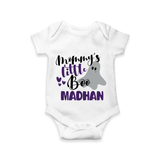 Mommy's Little Boo Ghost Print Baby Romper - WHITE - New Born (Chest 14")
