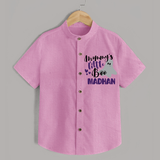 Mommy's Little Boo Ghost Print Baby Kids Shirt - BABY PINK - 0 - 6 Months Old (Chest 23")
