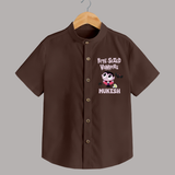 Bite-Sized Vampire Print Baby Kids Shirt - CHOCOLATE BROWN - 0 - 6 Months Old (Chest 23")