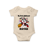 My First Vampire Pup First Halloween Romper - IVORY - New Born (Chest 14")