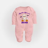 My First Little Mummy First Halloween Full Body Suit - BABY PINK - New Born (Chest 7.5")