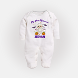 My First Little Mummy First Halloween Full Body Suit - WHITE - New Born (Chest 7.5")