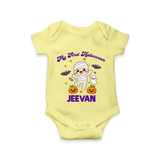 My First Little Mummy First Halloween Romper - PASTEL YELLOW - New Born (Chest 14")