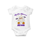 My First Little Mummy First Halloween Romper - WHITE - New Born (Chest 14")