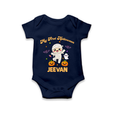 My First Little Mummy First Halloween Romper - NAVY BLUE - New Born (Chest 14")