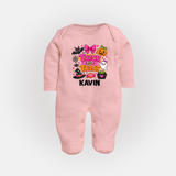 Trick or Treat Halloween Full Body Suit - BABY PINK - New Born (Chest 7.5")