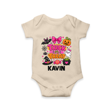Trick or Treat Halloween Romper - IVORY - New Born (Chest 14")