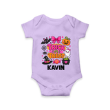 Trick or Treat Halloween Romper - LILAC - New Born (Chest 14")