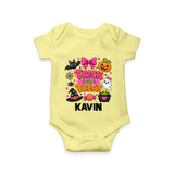 Trick or Treat Halloween Romper - PASTEL YELLOW - New Born (Chest 14")