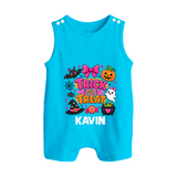 Trick or Treat Halloween Romper Suit - SKY BLUE - New Born (Chest 18")