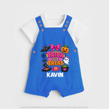 Trick or Treat Halloween Dungaree - COBALT BLUE - 0 - 5 Months Old (Chest 18")
