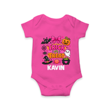 Trick or Treat Halloween Romper - HOT PINK - New Born (Chest 14")