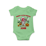 Mummy’s Little Monster Halloween Romper - GREEN - New Born (Chest 14")