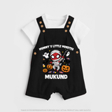 Mummy’s Little Monster Halloween Dungaree - BLACK - 0 - 5 Months Old (Chest 18")