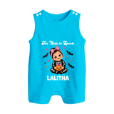 Too Cute to Spook Halloween Romper Suit - SKY BLUE - New Born (Chest 18")