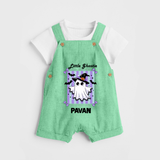 Little Ghostie Halloween Dungaree - GREEN - 0 - 5 Months Old (Chest 18")