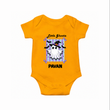 Little Ghostie Halloween Romper - CHROME YELLOW - New Born (Chest 14")
