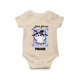 Little Ghostie Halloween Romper - IVORY - New Born (Chest 14")