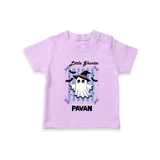 Little Ghostie Halloween T Shirt - LILAC - 0-5 Months Old (Chest 17")