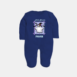 Little Ghostie Halloween Full Body Suit - NAVY BLUE - New Born (Chest 7.5")
