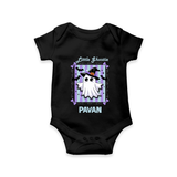 Little Ghostie Halloween Romper - BLACK - New Born (Chest 14")
