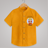 Veer Hanuman The Ultimate Warrior – Personalized Shirt - CHROME YELLOW - 0 - 6 Months Old (Chest 23")