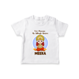 Veer Hanuman The Ultimate Warrior – Personalized Baby T-Shirt - WHITE - 0-5 Months Old (Chest 17")