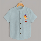 Unstoppable Like Hanuman – Personalized Shirt - ARCTIC BLUE - 0 - 6 Months Old (Chest 23")