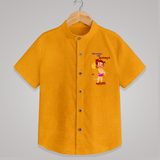 Unstoppable Like Hanuman – Personalized Shirt - CHROME YELLOW - 0 - 6 Months Old (Chest 23")