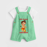 Bal Hanuman Inspired Baby Dungaree - GREEN - 0 - 5 Months Old (Chest 18")