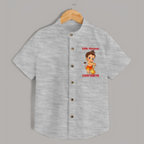 Bal Hanuman Inspired Shirt - GREY - 0 - 6 Months Old (Chest 23")