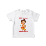 Bal Hanuman Inspired Baby T-Shirt - WHITE - 0-5 Months Old (Chest 17")