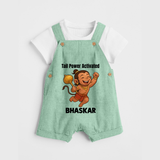 Tail Power Activated – Personalized Baby Dungaree - MINT GREEN - 0 - 5 Months Old (Chest 18")